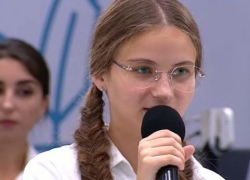 Волгоградская школьница попала на урок к Владимиру Путину 