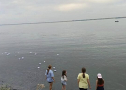 В селе Антиповка Камышинского района спустили на воду белые кораблики в память об убитых войной детях Донбасса 