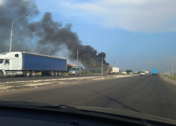 На московской трассе 21 июля загорелась фура (ВИДЕО)