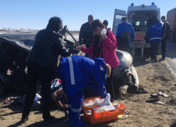 Под Камышином легковушка врезалась на "встречке" в фуру-цистерну,  двое чудом выживших в больнице