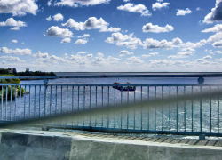 В Камышине паром между берегами Волги сократил количество рейсов