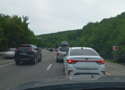 В Краснодарском крае машины с раннего утра 22 июля встали в пробки на трассах к морю, - "Блокнот Краснодара"