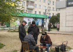 "Никаких клубов камышане-пенсионеры ждать не стали: устроили шахматный клуб прямо на улице!"