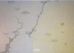 Пыльная буря "подлетает" к Камышину