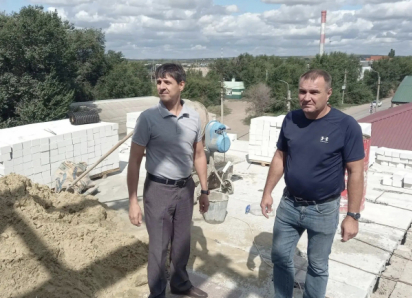 В городе Петров Вал Камышинского района восстанавливают пострадавший от взрыва газа дом