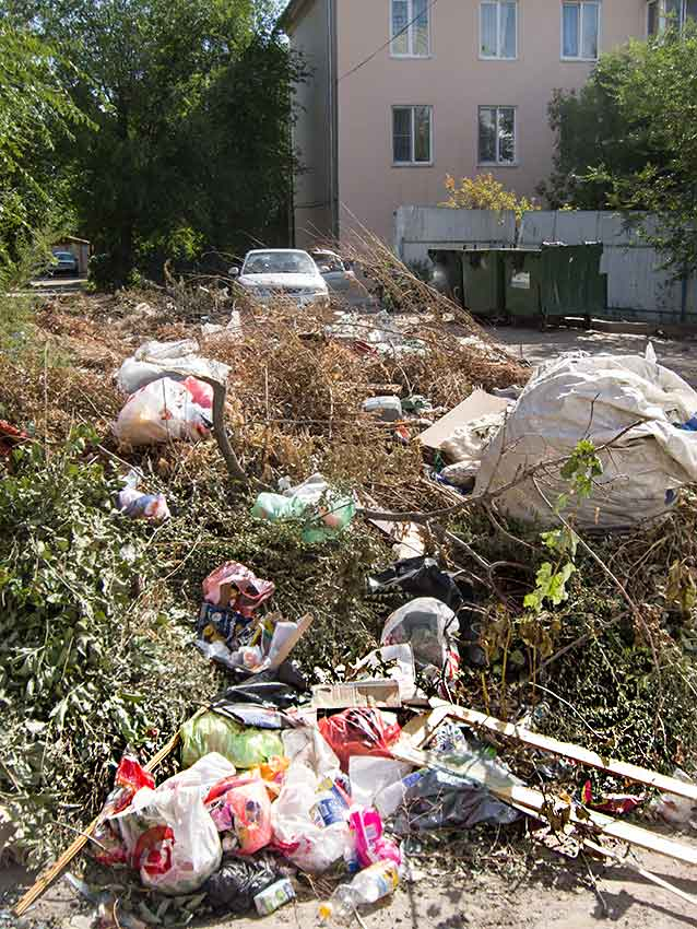 В Камышине регоператор «забастовал» против вывоза негабаритного мусора - город зарастает свалками