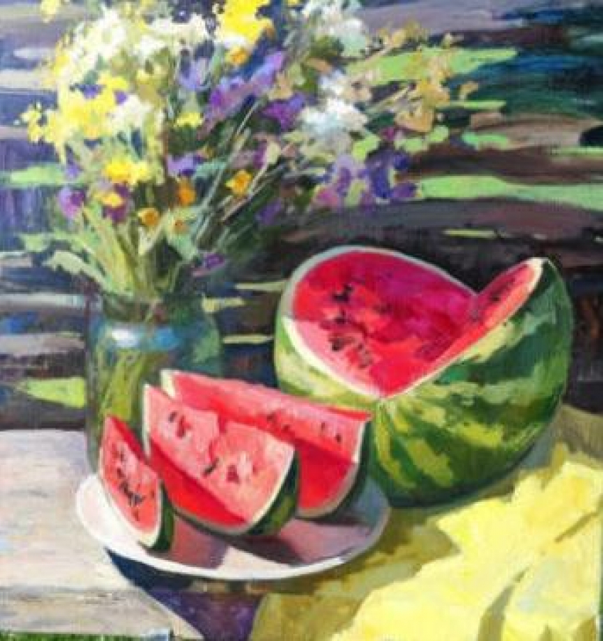 В Камышине за лучший арбуз на картине администрация города пообещала премию художнику в 50 тысяч рублей