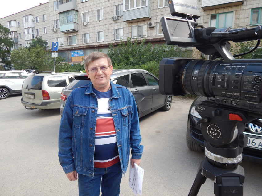В Камышине новое интервью для Центрального телевидения записала телестудия НТВ - вновь с Анатолием Ярмоловичем