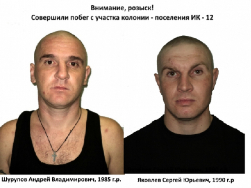 В Волгоградской области разыскивают двух сбежавших заключенных   