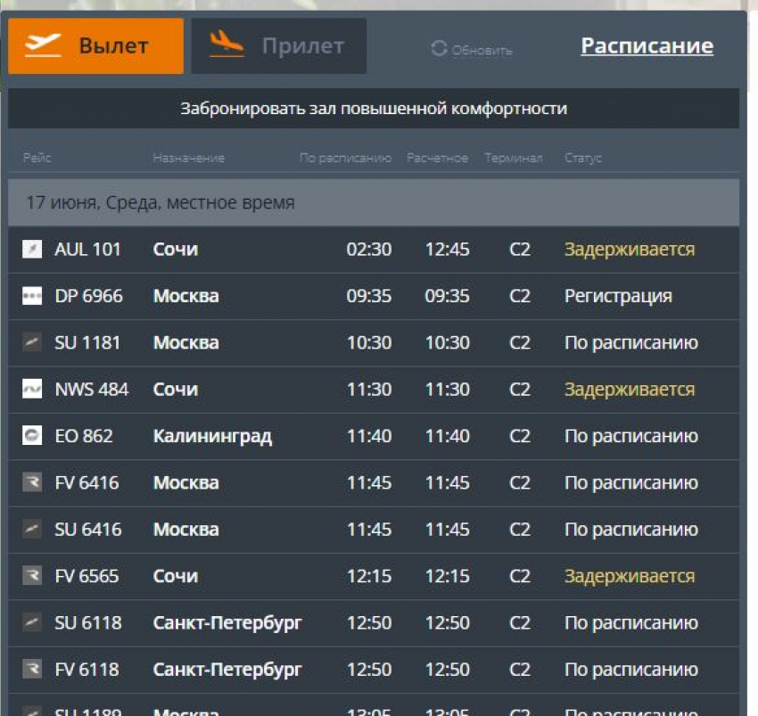 Задерживаются вылеты в Сочи: опасную ночь пережили жители Волгоградской области 