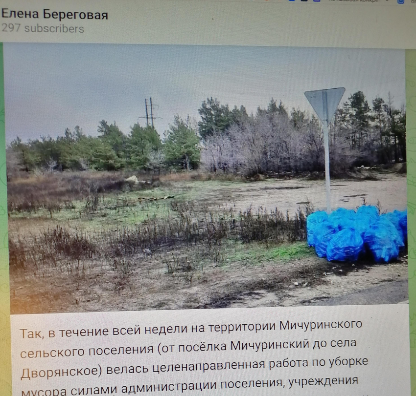 Недавно избранная глава Камышинского муниципального района Елена Береговая показала себя в телеграм-канале хорошей информационщицей