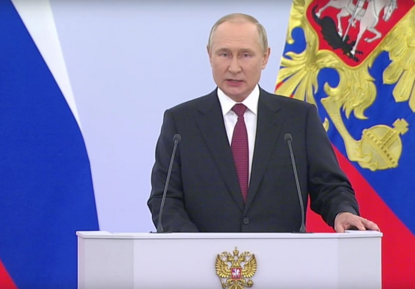 В Кремле прошло подписание договоров о принятии новых территорий в состав Российской Федерации, Владимир Путин выступил на церемонии