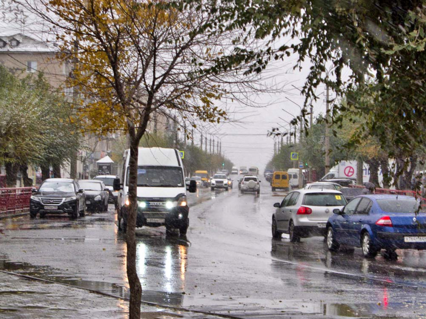 Камышин накрыл холодный ноябрьский дождь