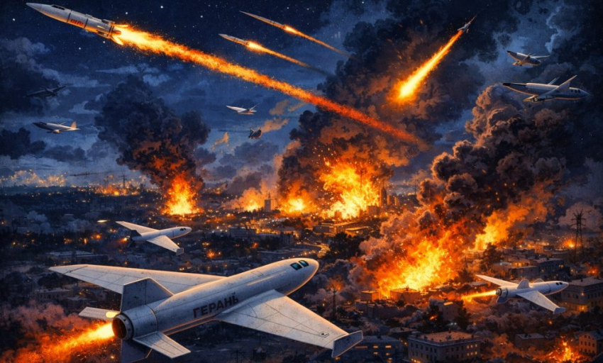 Ночь взрывов и огня: «Герани» и «Искандеры» обрушились на тылы Украины, - «Блокнот - Россия"