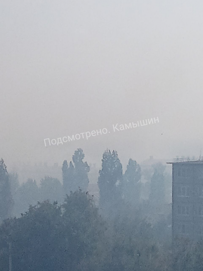 Камышин заволокло дымом и пылью 1 сентября (ВИДЕО)