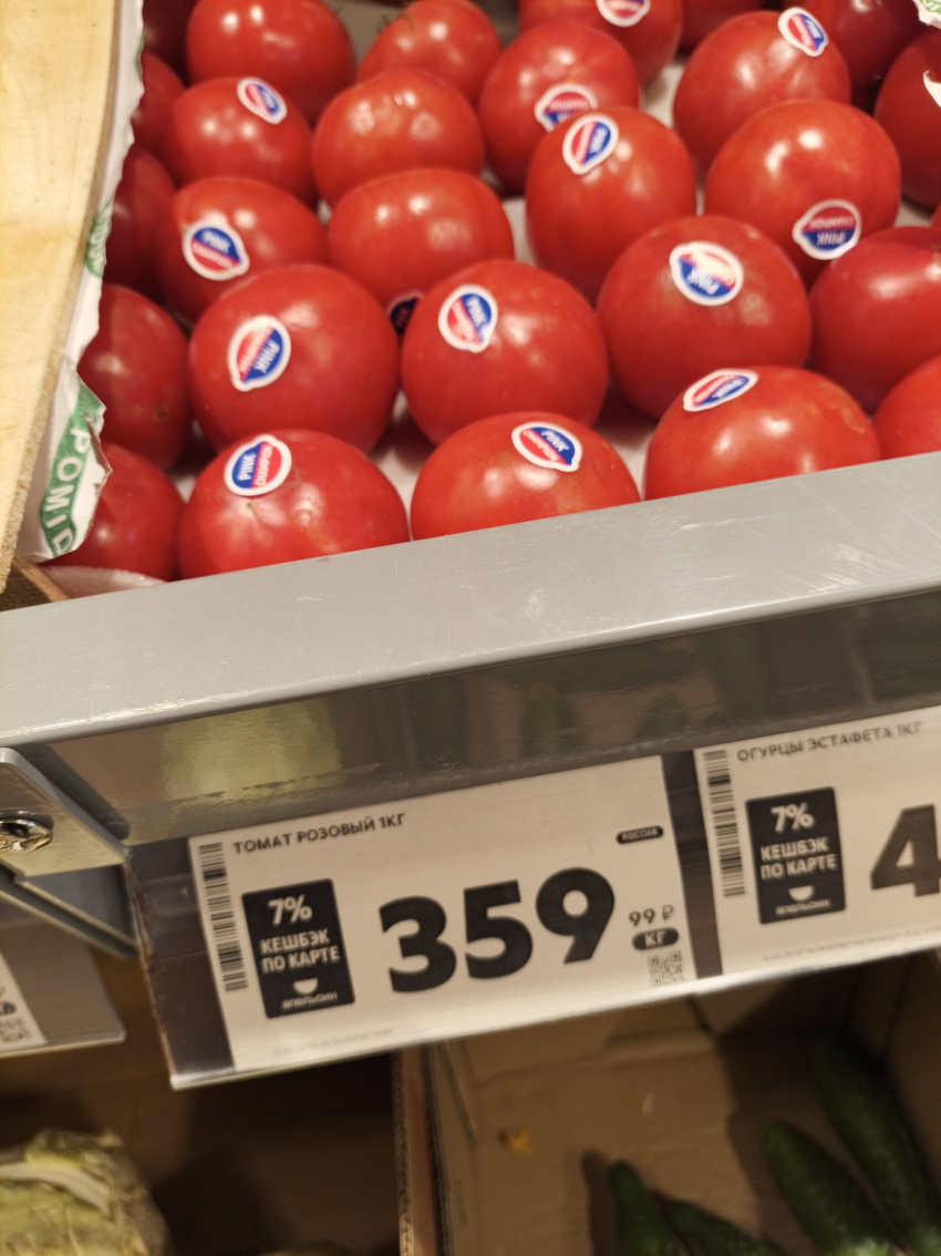 В Камышине огуречный ценник обгоняет помидорный