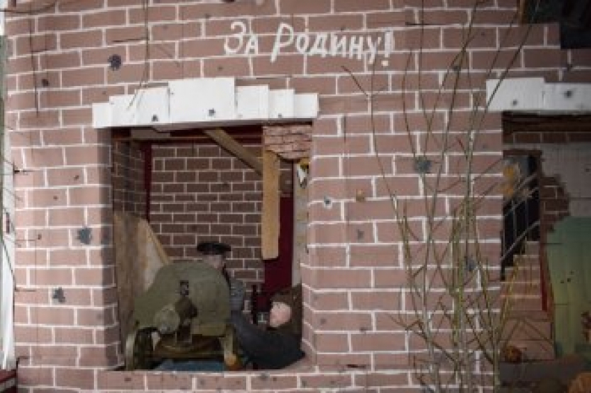 В экспозиции историко-краеведческого музея Камышина можно увидеть фрагмент боя в Сталинграде