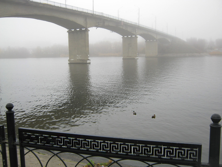 Может, фонари на мосту в Камышине отключать позже, пока в городе «командуют» туманы? - камышанка