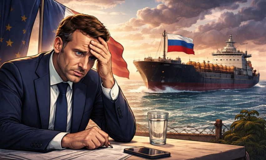 Макрон «жидко обтек": Франция отпустила танкер, объявленный «теневым флотом» России, - «Блокнот - Россия"