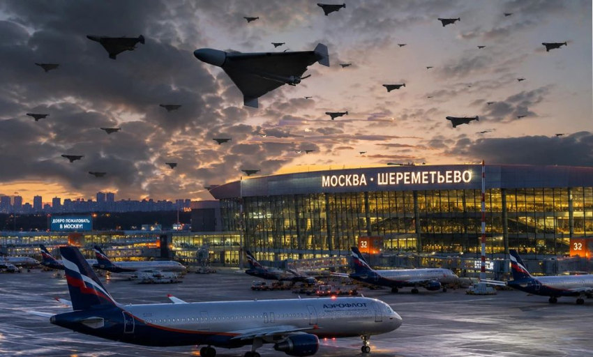 Украина разработала план масштабной атаки на московские аэропорты с использованием 1000 дронов с ИИ
