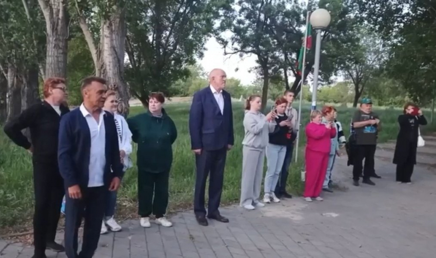 Спикер Камышинской городской думы Владимир Пономарев выступил у «Пограничного столба"